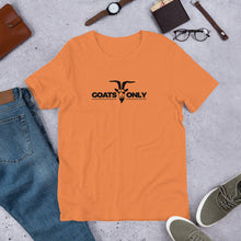 Load image into Gallery viewer, Orange Goats Only T-Shirt
